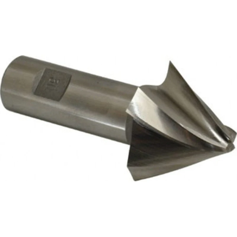 Made in USA 30 per Side 3/8 Small End Diam 1-1/2 LOC 4-Flute High Speed Steel Tapered Square End Mill Uncoated, 1 Sha...